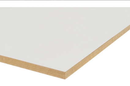 MDF prime 2 zijdig wit 80gr E1 CE 70% PEFC 2440x1220x18 mm