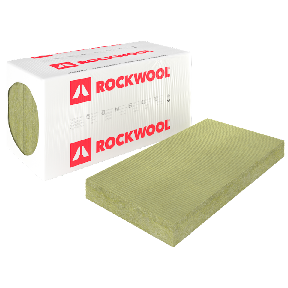 gevogelte Bakken Snelkoppelingen Rockwool steenwolplaat Rocksono Base 1200x600x100 mm | 123Bouwshop