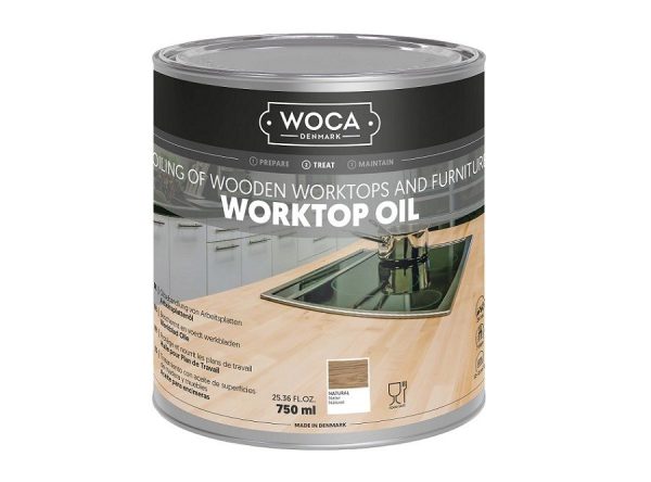 WOCA® Werkblad olie 750ml blik wit